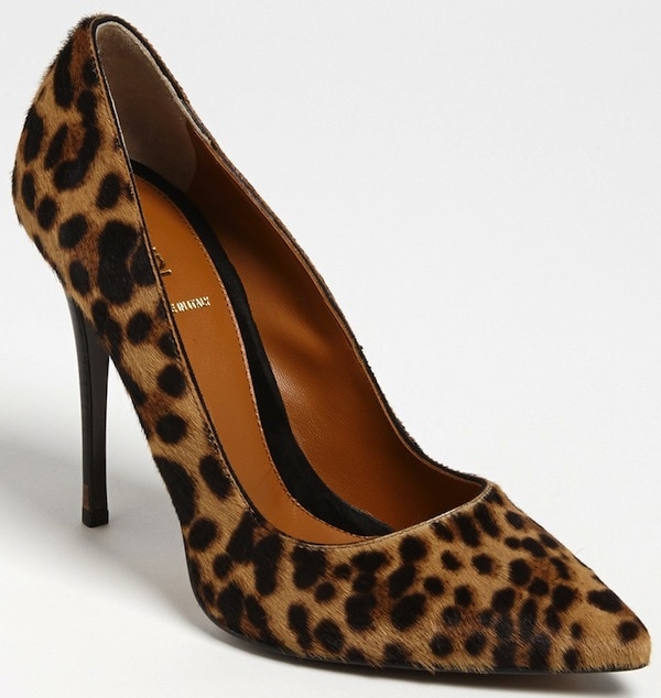 Fendi "Anne" Leopard-Print Pumps