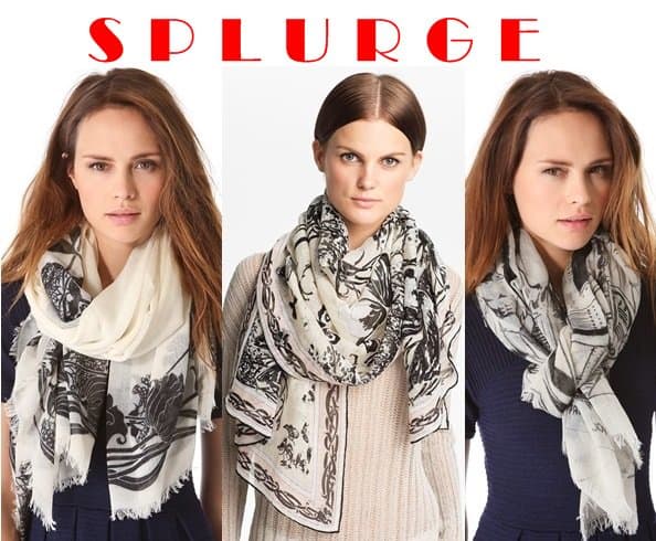 Discover similar stylish options: Franco Ferrari Art Deco Scarf ($295), Emilio Pucci Papillion Scarf ($350), and Franco Ferrari Cartoon Strip Scarf ($295)