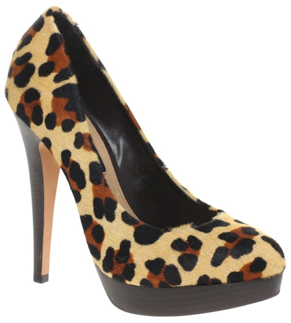 French Connection 'January' Leopard-Print Court Shoes