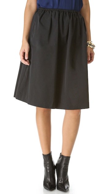Halston Heritage Full 'Aline' Skirt in Black