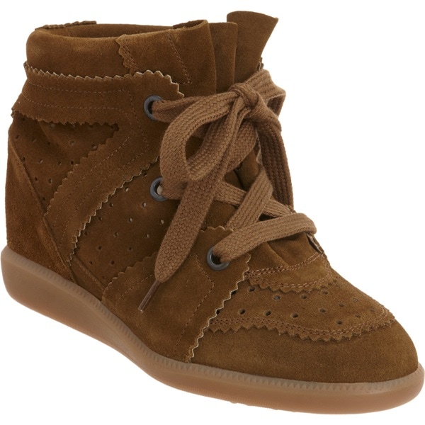 isabel marant bobby sneakers in brown