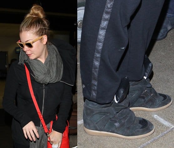 LeAnn Rimes looked a little worn out as she arrived at LAX airport on September 22, 2013 