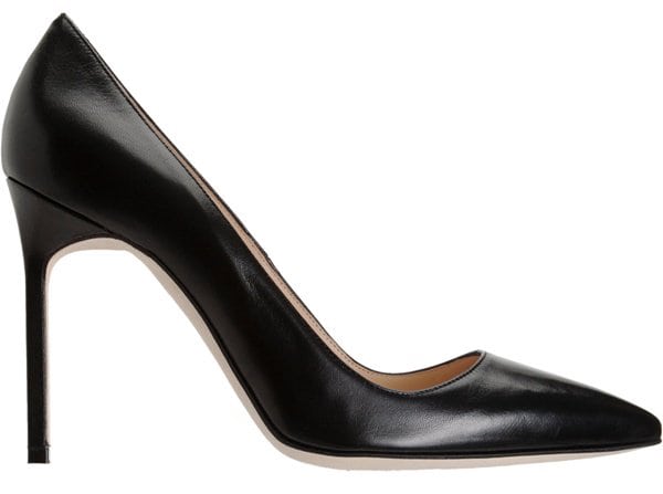 Manolo Blahnik 'BB' Pumps in Black Leather