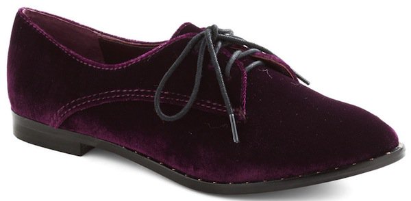 Modcloth Purple Make Mine Malbec Flats