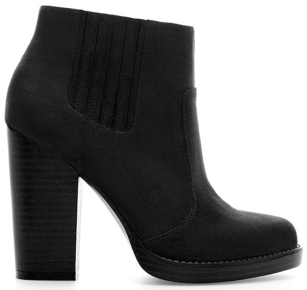 Zara Black High Heel Ankle Boots