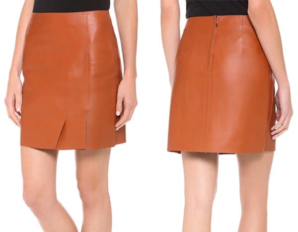 3 1 Phillip Lim Leather Layers Miniskirt