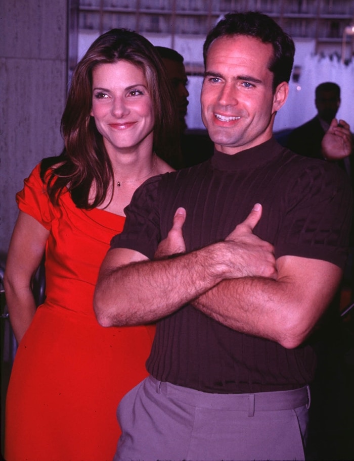 Actress Sandra Bullock and actor Jason Patric attend the 'Speed 2: Cruise Control' Century City Premiere on June 9, 1997