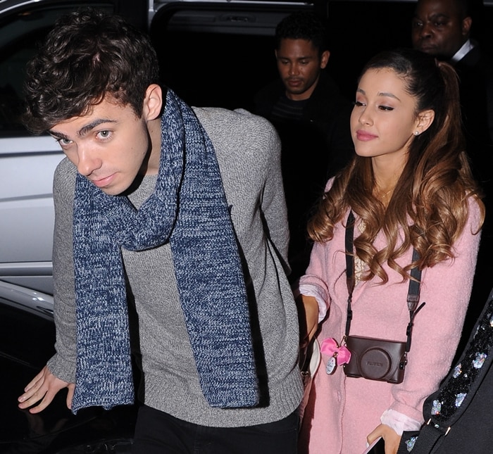 Nathan Sykes collaborated with Ariana Grande on the song "Almost Is Never Enough" and had a romantic relationship with her for five months in late 2013