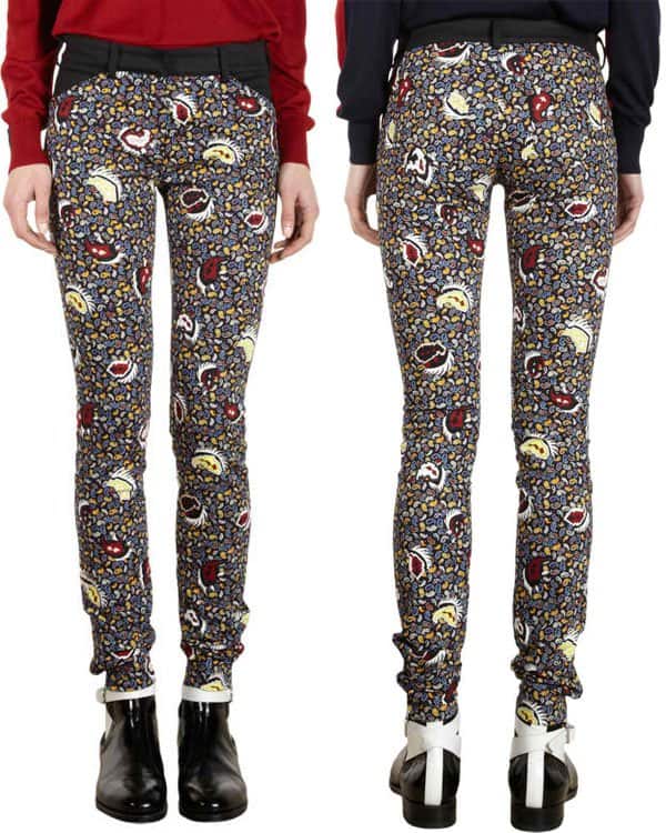 Balenciaga paisley-pattern skinny jeans