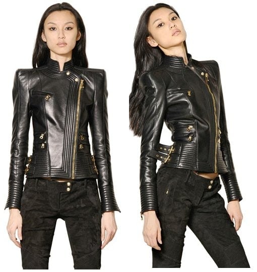 Balmain Nappa Leather Perfecto Jacket