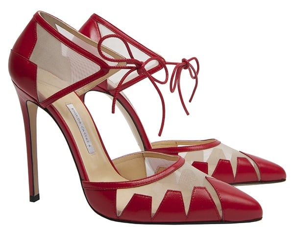 Bionda Castana "Lana" Pumps in Red Leather