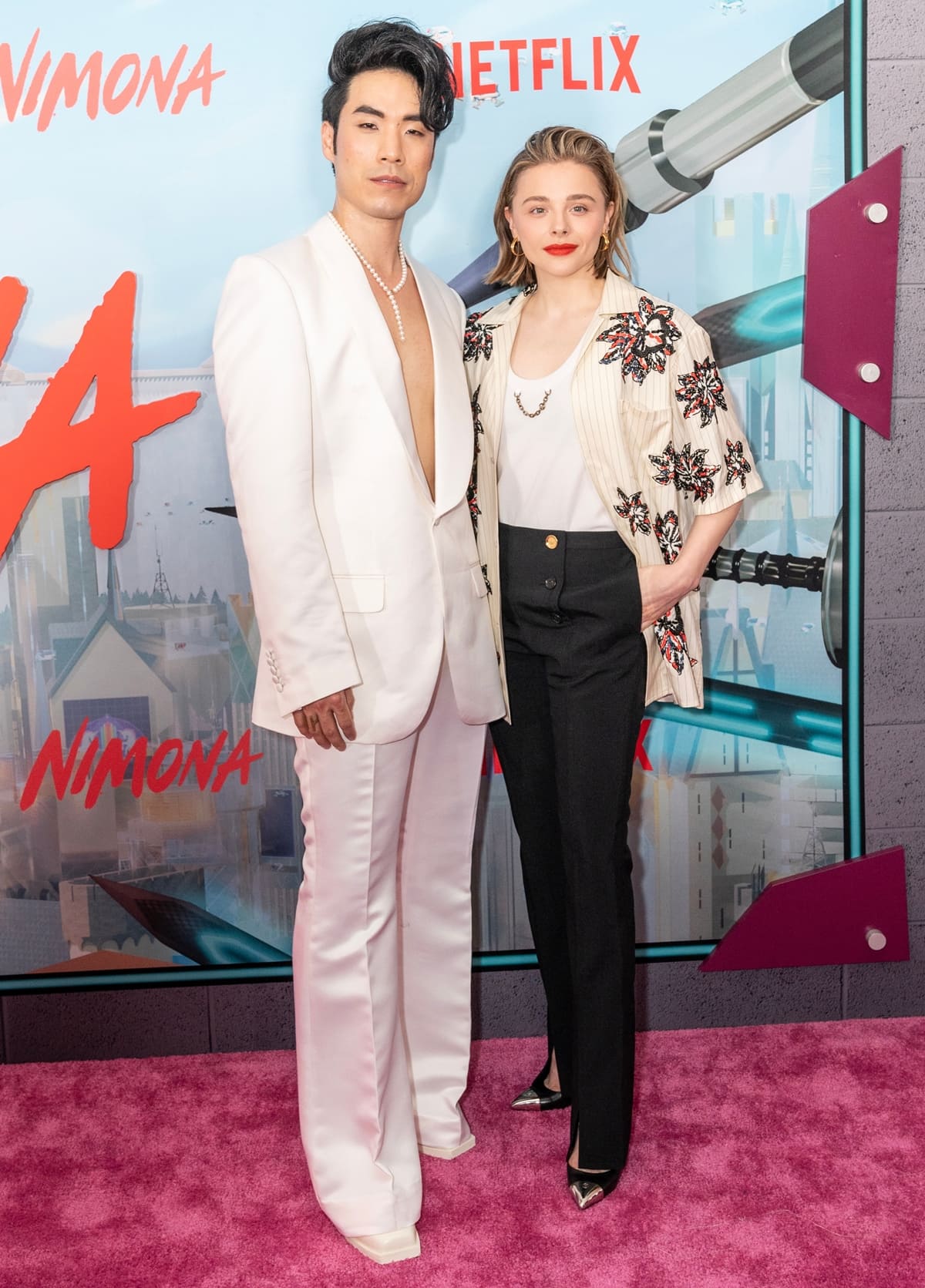 Eugene Lee Yang stands at 6 feet (1.83 meters) in height, which is notably taller than Chloë Moretz, who is 5 feet 4 inches (162.6 centimeters) in height
