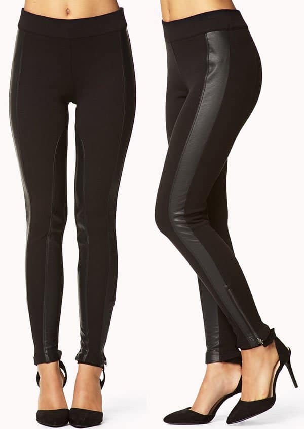 Forever 21 Be Seen Faux Leather Leggings