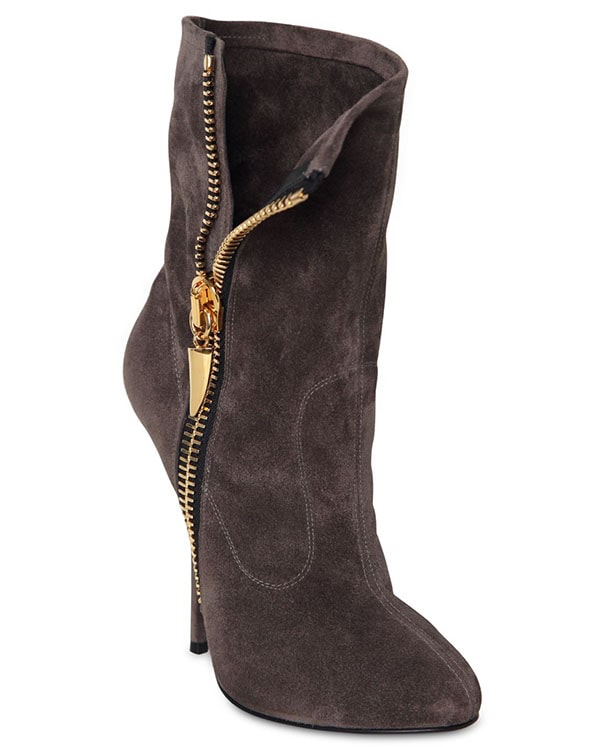 Giuseppe Zanotti Suede Zipped Boots