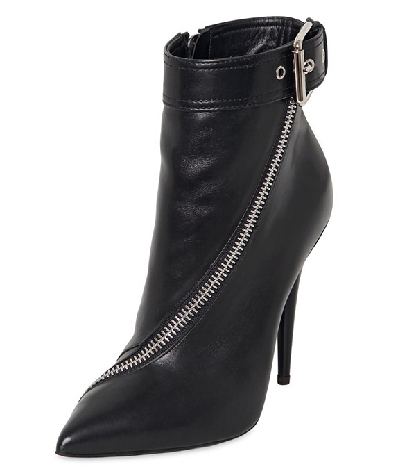 Giuseppe Zanotti Zipped Boots in Black Leather