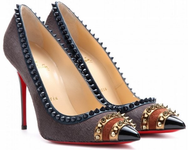 Christian Louboutin "Malabar Hill" Pumps in Acier