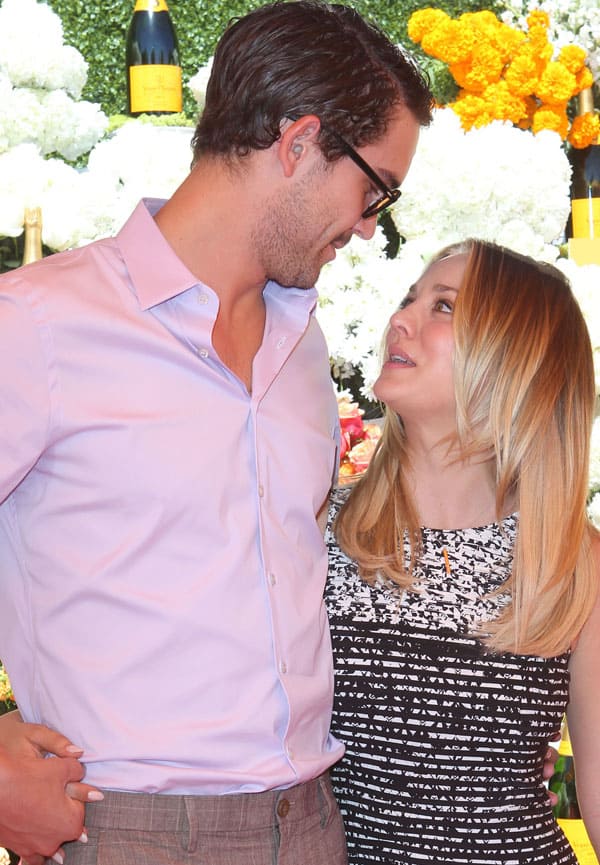 Kaley Cuoco and Ryan Sweeting became engaged after three months of dating