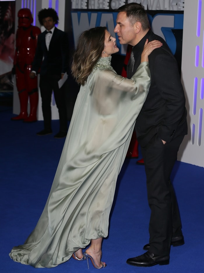 Keri Russell and David Walliams attend Star Wars: The Rise of Skywalker European Premiere