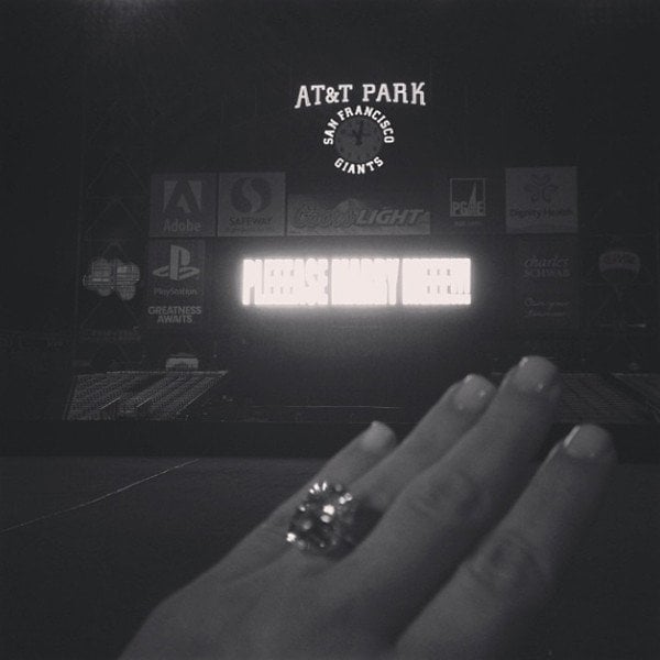 Kim Kardashian shows off her 15-carat cushion-cut diamond engagement ring