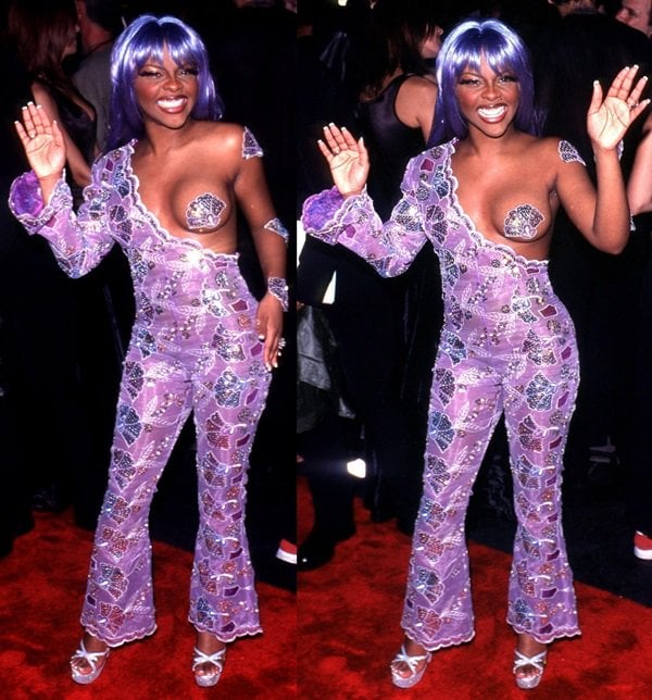 Lil' Kim's revealing outfit at the 1999 VMAs