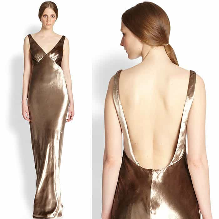 Marc Jacobs Panné Velvet Gown