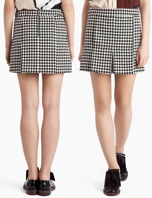 Marni Checked Mini Skirt