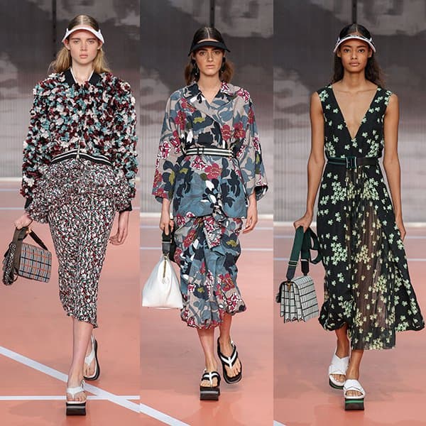 Models walk the runway at the Marni Spring/Summer 2014 fashion show