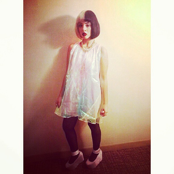 Melanie Martinez's Instagram photo of her outfit for her concert at The Observatory in Santa Ana, California, on October 5, 2013