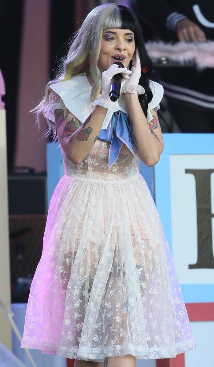 Melanie Martinez hit the stage for a performance on Jimmy Kimmel Live