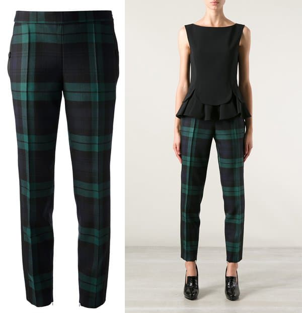 Moschino Plaid Trousers