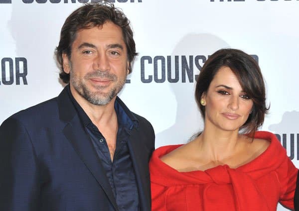Javier Bardem portrays Reiner and Penélope Cruz plays Laura in the 2013 crime thriller film The Counselor