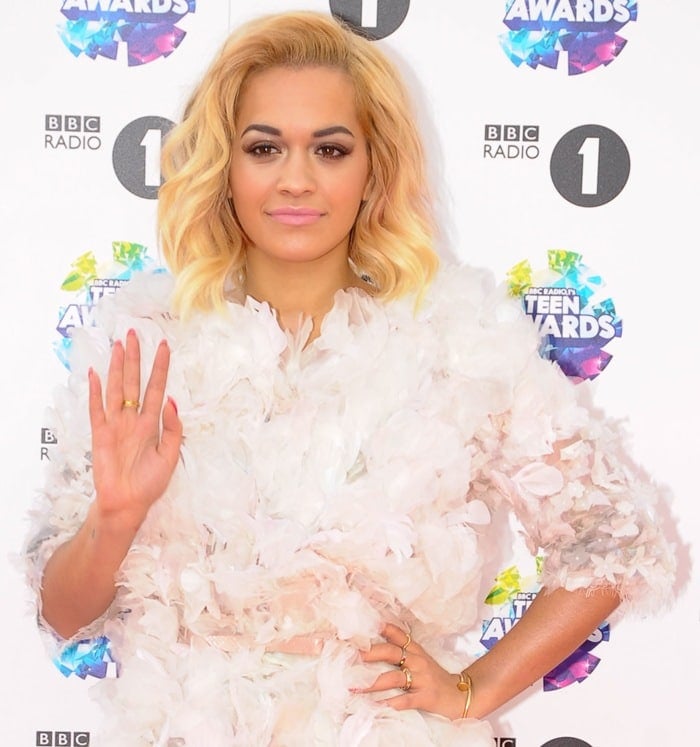 Rita Ora at the BBC Radio 1 Teen Awards held at Wembley Arena in London on November 3, 2013