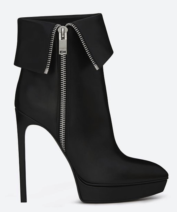 Saint Laurent Janis Side-Zip Ankle Boots