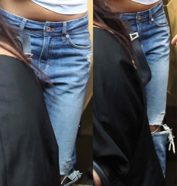 Selena Gomez's rugged H&M distressed boyfriend jeans