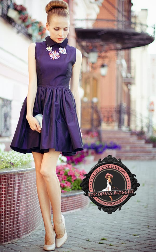 Tini Tani trades LBD for a little purple dress