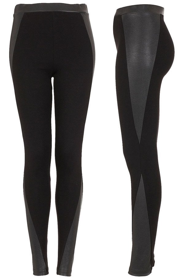 Topshop Curved Panel Side Treggings