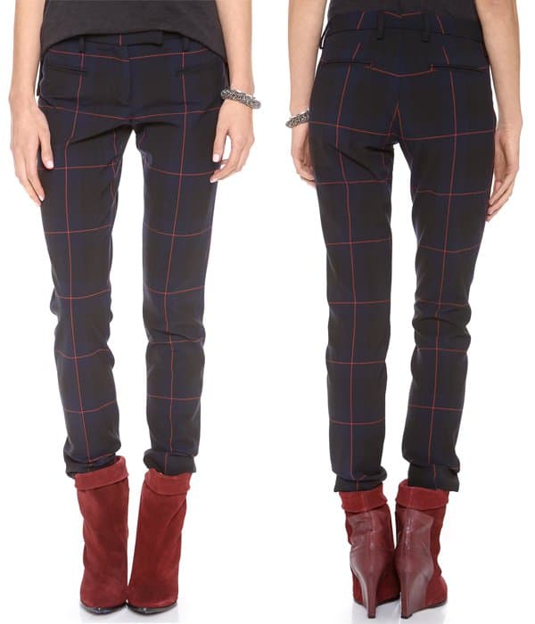 Cool tartan lends a bold, modern look to classic True Royal trousers