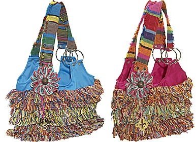 Xela-D Maria Fabric Shoulder Bag