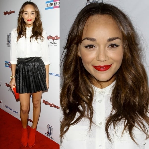 Ashley Madekwe at Rolling Stone's Second Annual American Music Awards after-party held in Los Angeles, California, on November 20, 2011