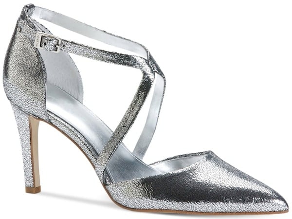 Calvin Klein Silver Metallic "Baisha" Pumps