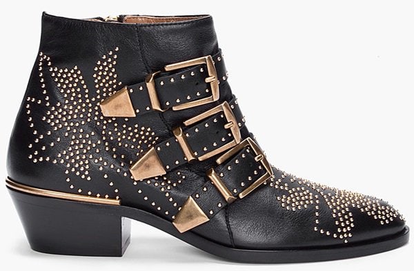 Chloe Susanna Studded Buckle Boots