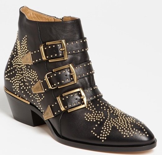 Chloe Susanna Studded Buckle Boots