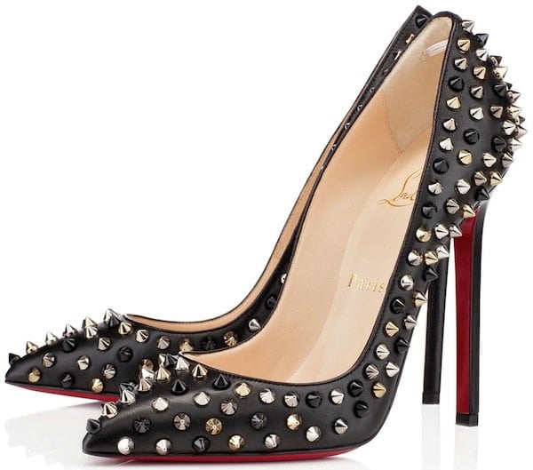 Christian Louboutin "Pigalle Spikes" in Black