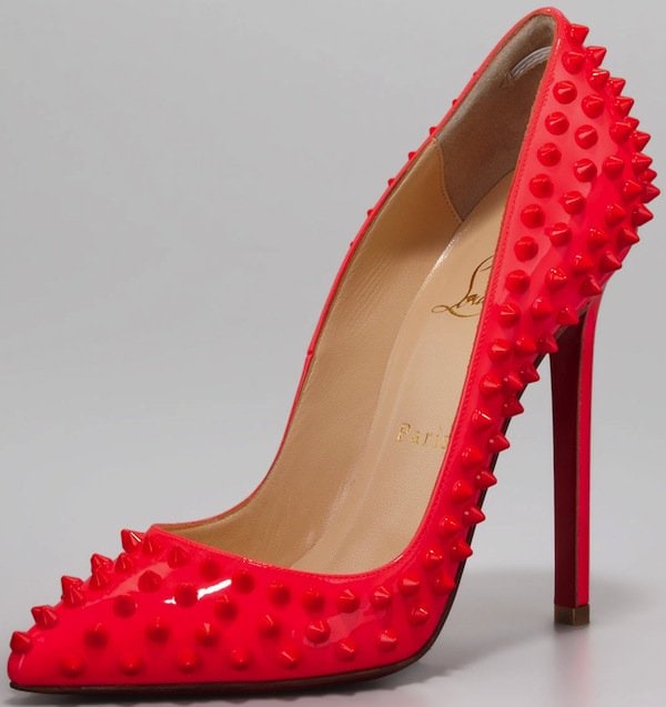 Christian Louboutin "Pigalle Spikes" in Rose Paris