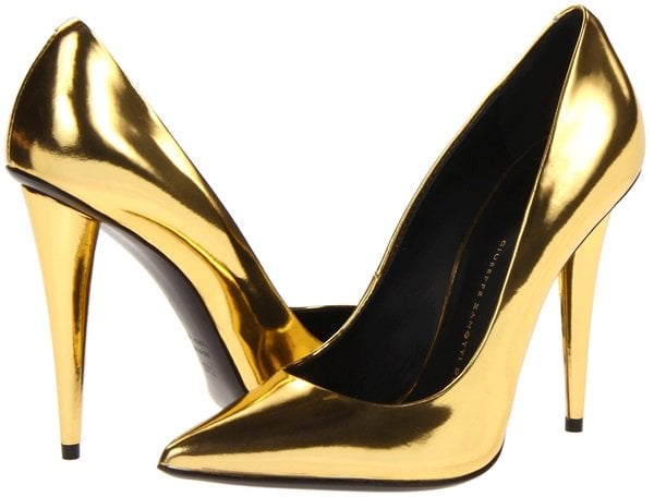 Giuseppe Zanotti Metallic Gold Pumps