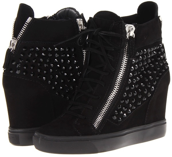 Giuseppe Zanotti Studded Sneaker Wedges