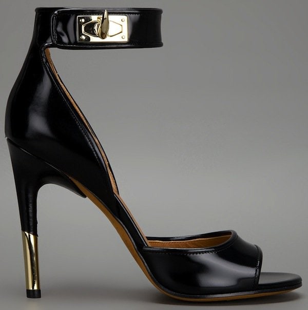 Givenchy Black Ankle Strap Sandals