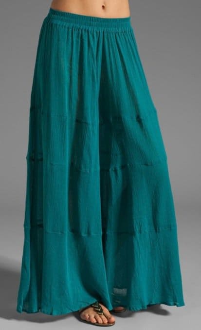 Gypsy Junkies 'Lola' Wide-Leg Pants in Turquoise