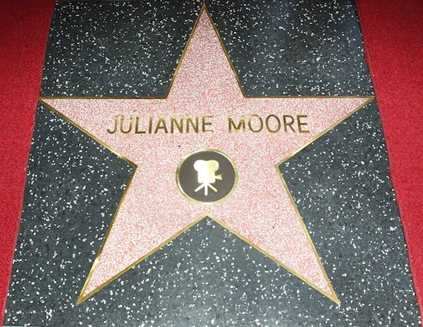 Julianne Moore's star on the Hollywood Walk of Fame is unveiled