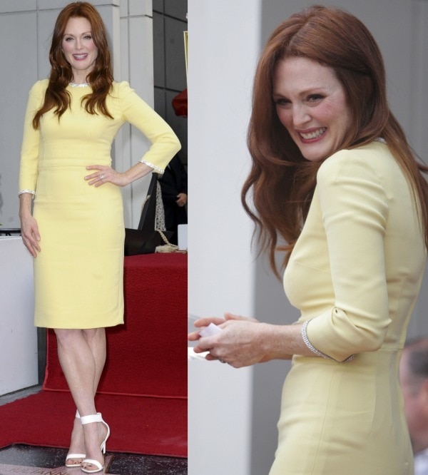 Julianne Moore attends her Hollywood Walk of Fame Ceremony
